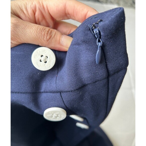 NWT - Torrid Women’s Size 16 Retro Navy Blue Sailor Ponte Crop Pants - Picture 5 of 8